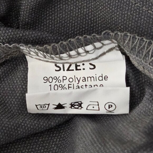 NWOT | Gray Wide Leg Cargo Pants Drawstring Elastic Waist Bottom Ties | Small - Picture 4 of 5